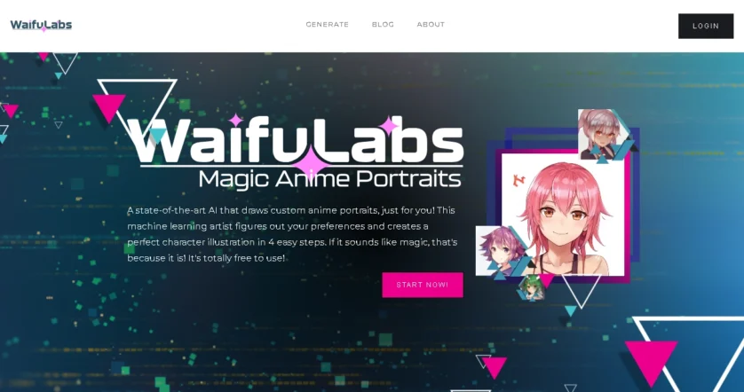 waifu labs homepage