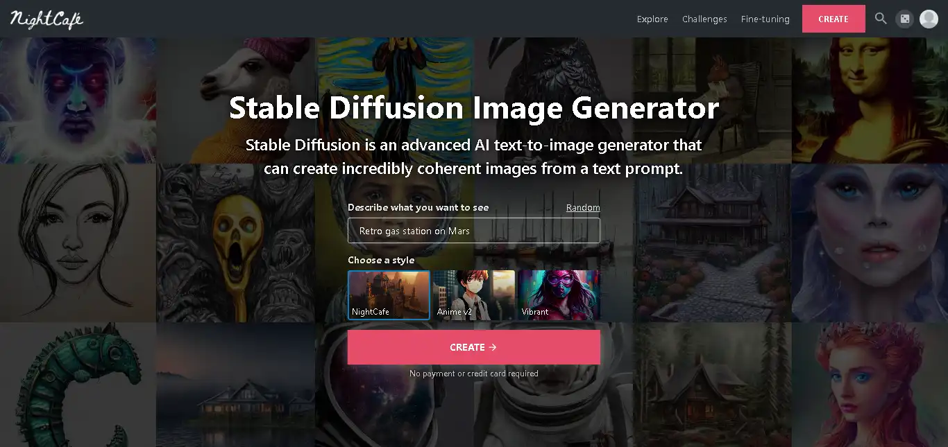 nightcafe Stable Diffusion Image Generator